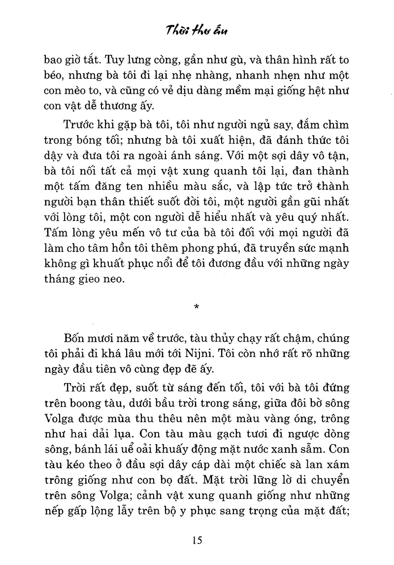 thời thơ ấu (tái bản 2019)