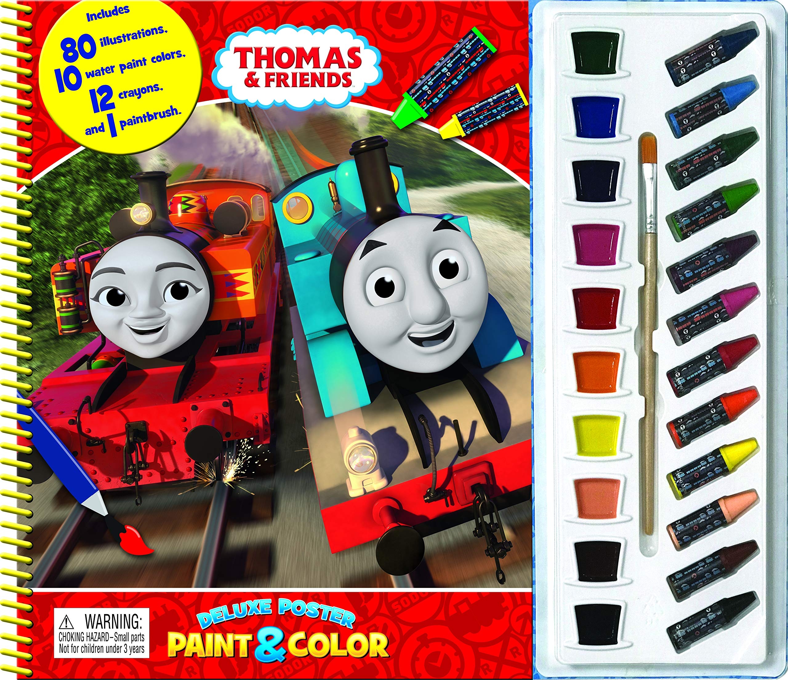 thomas & friends deluxe poster paint & color