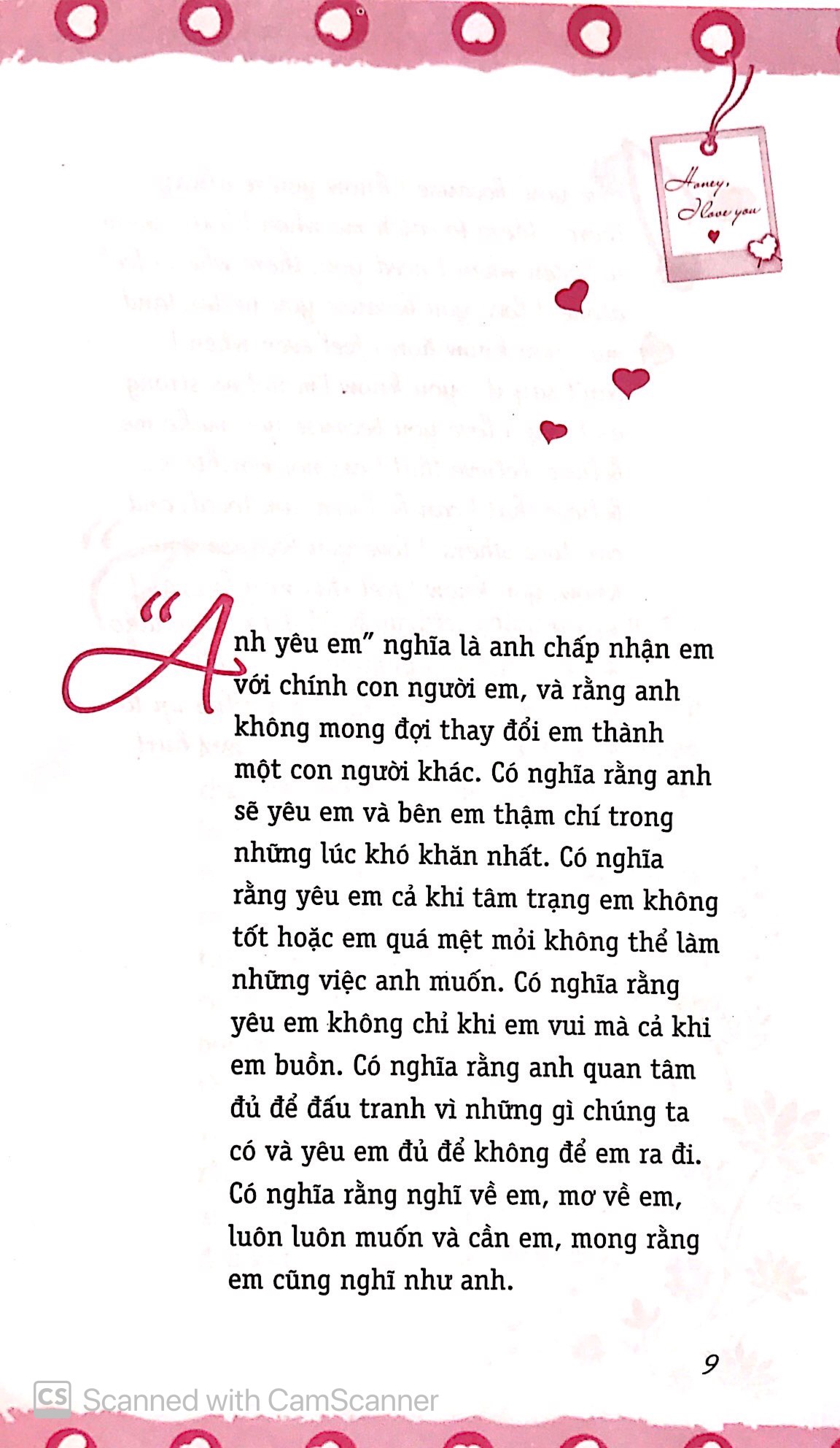 thông điệp yêu thương - honey, i love you