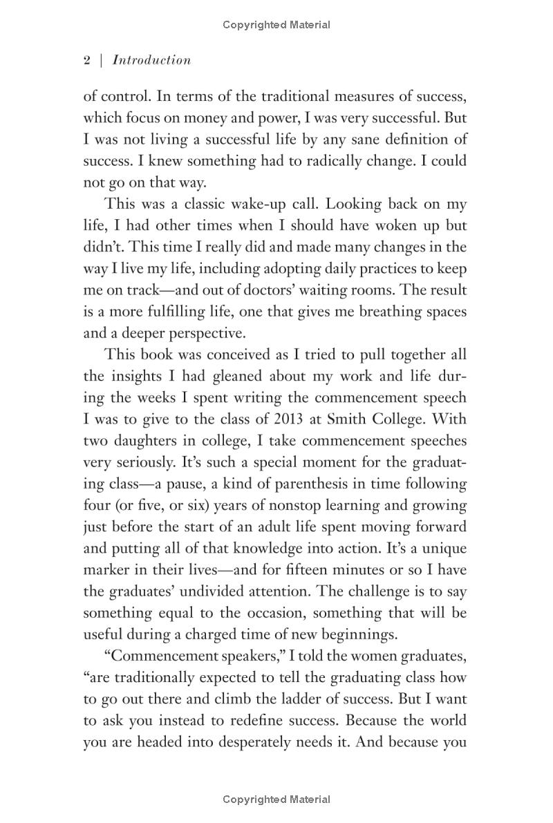 thrive : the third metric to redefining success and creating a happier life