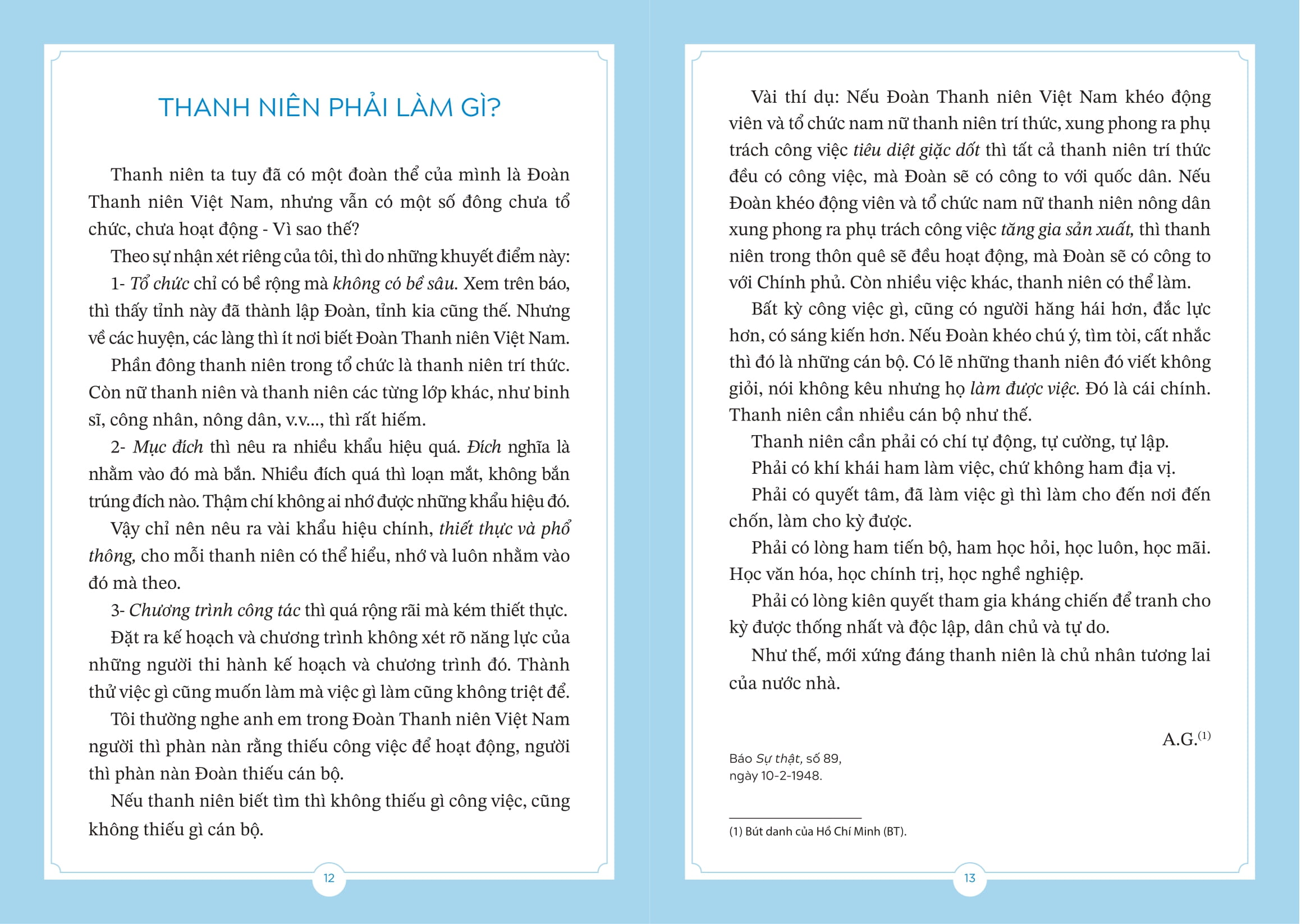 Thu Bac Ho Gui Thanh Nien