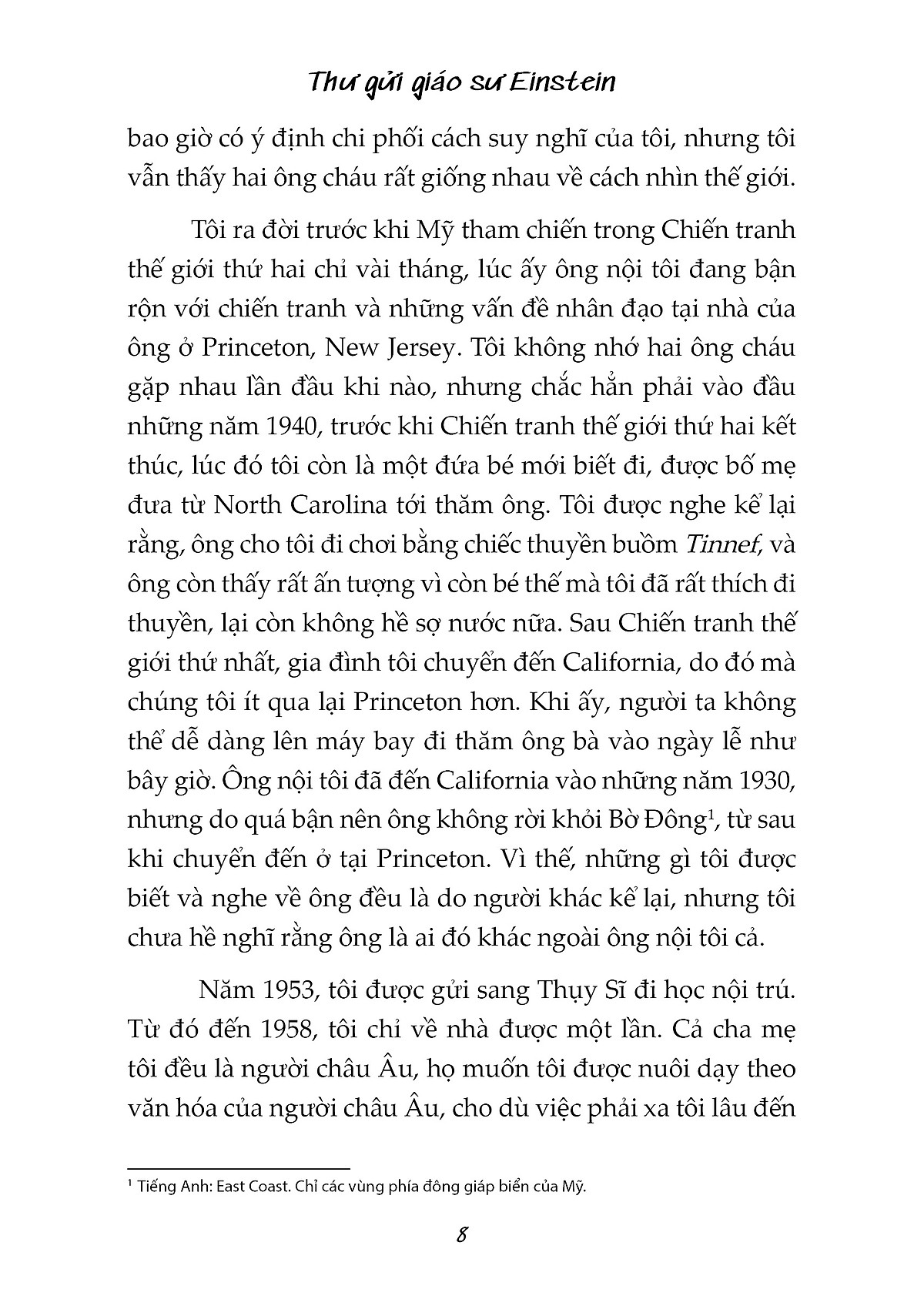 thư gửi giáo sư einstein - lời nói đầu của evelyn einstein - những lá thư của albert einstein với thiếu nhi