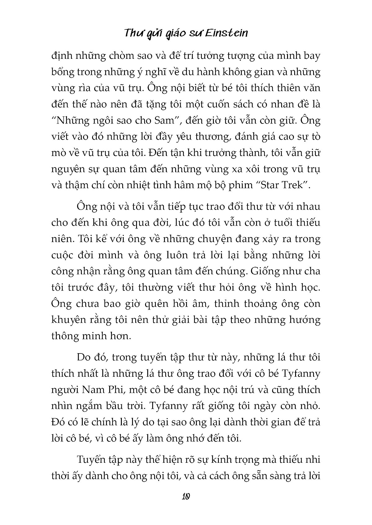 thư gửi giáo sư einstein - lời nói đầu của evelyn einstein - những lá thư của albert einstein với thiếu nhi