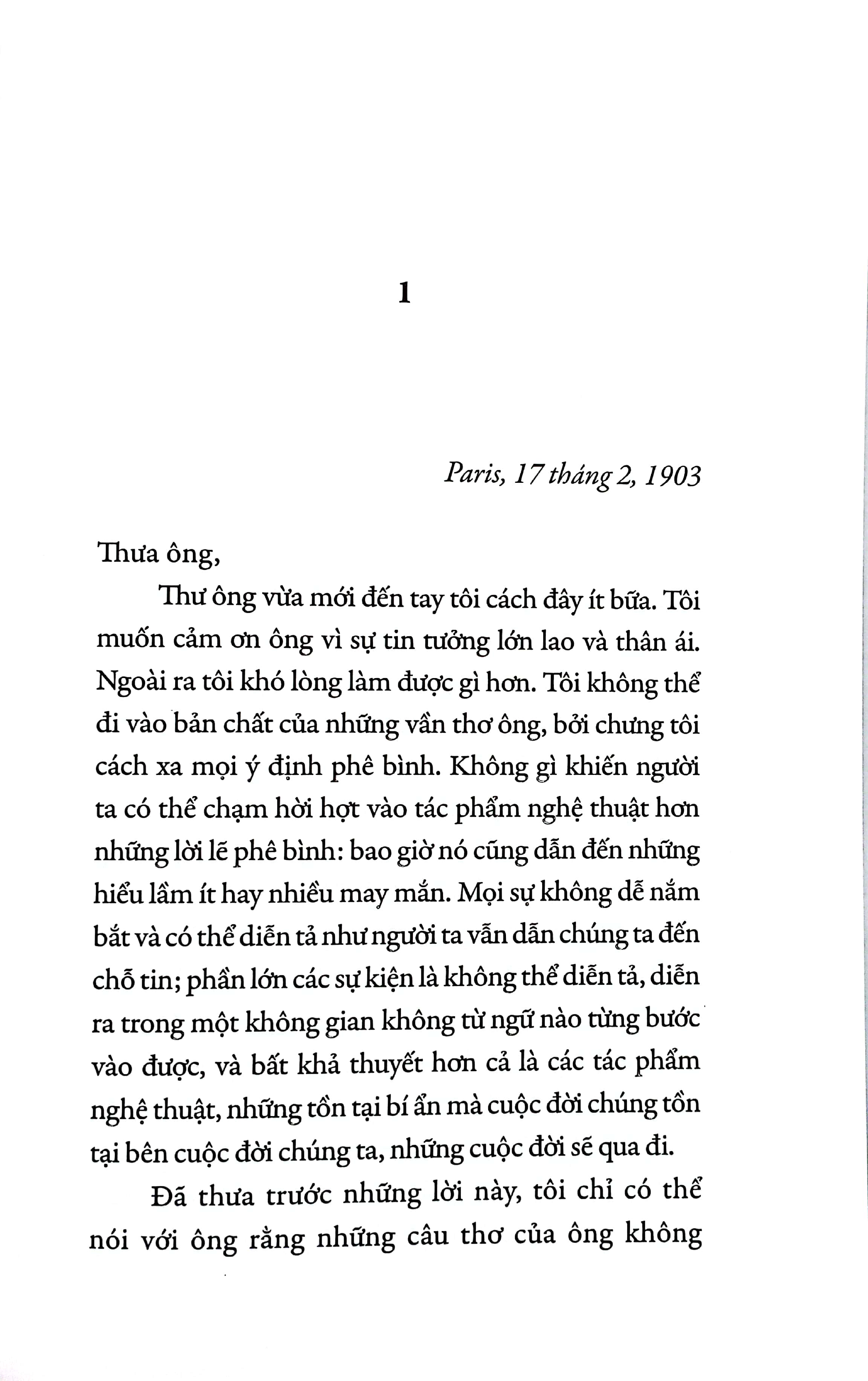 thư gửi nhà thơ trẻ