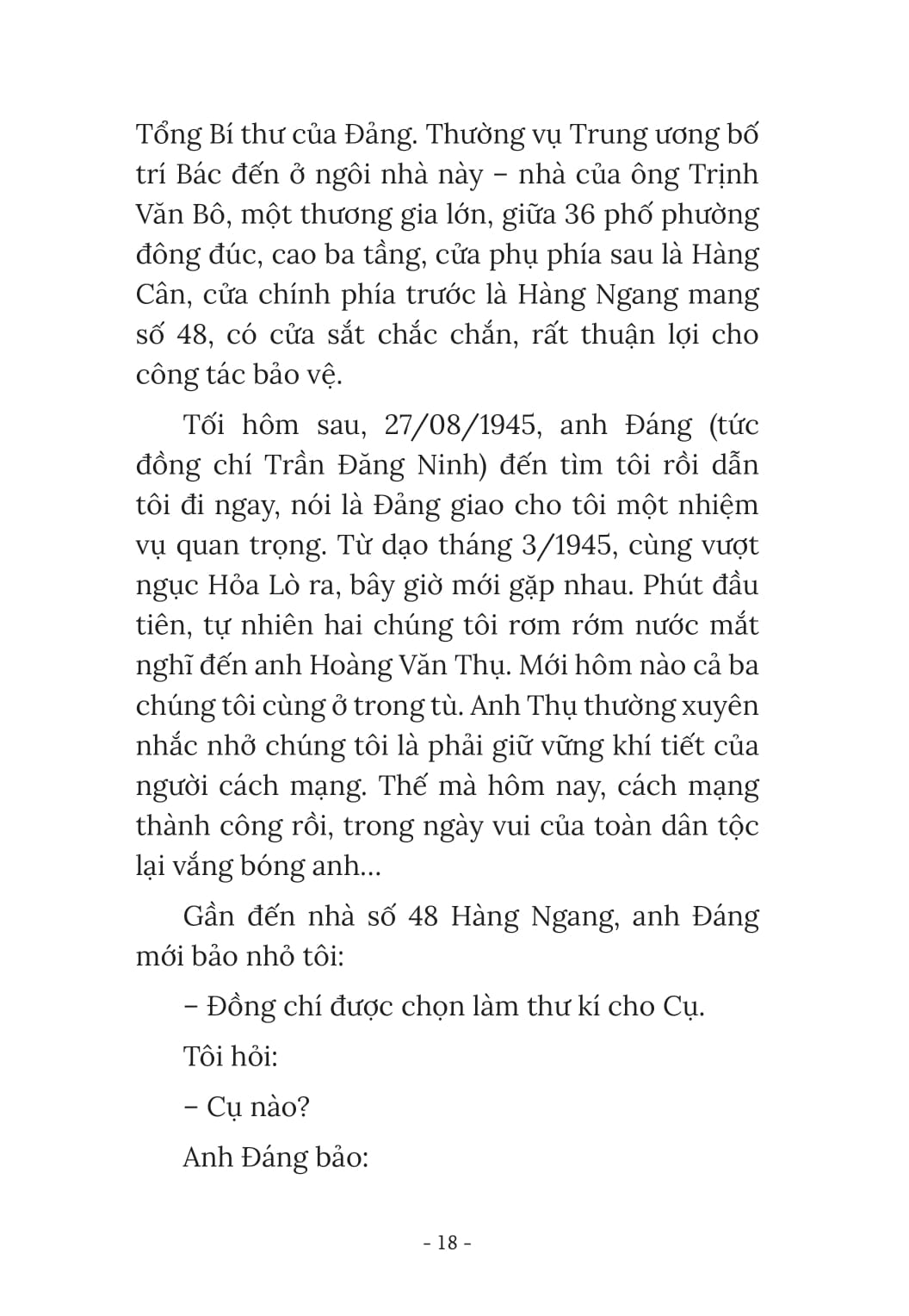 thư kí bác hồ kể chuyện