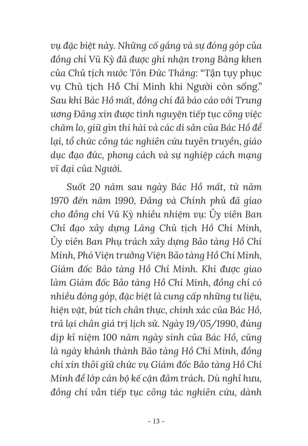 thư kí bác hồ kể chuyện