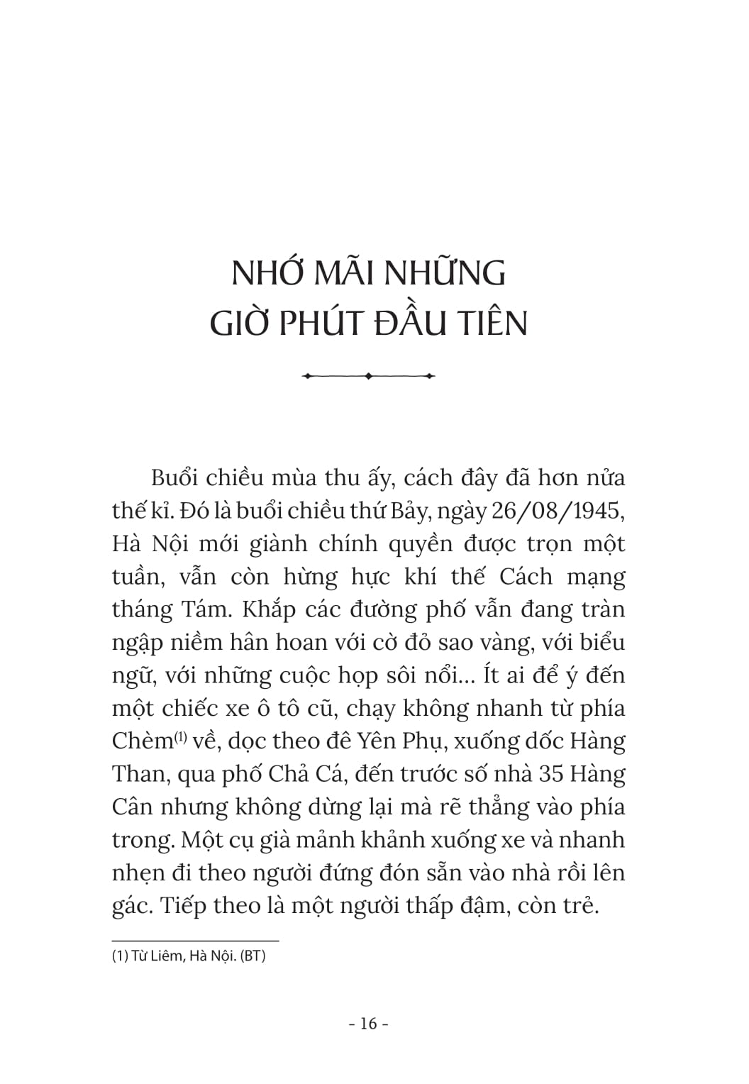 thư kí bác hồ kể chuyện