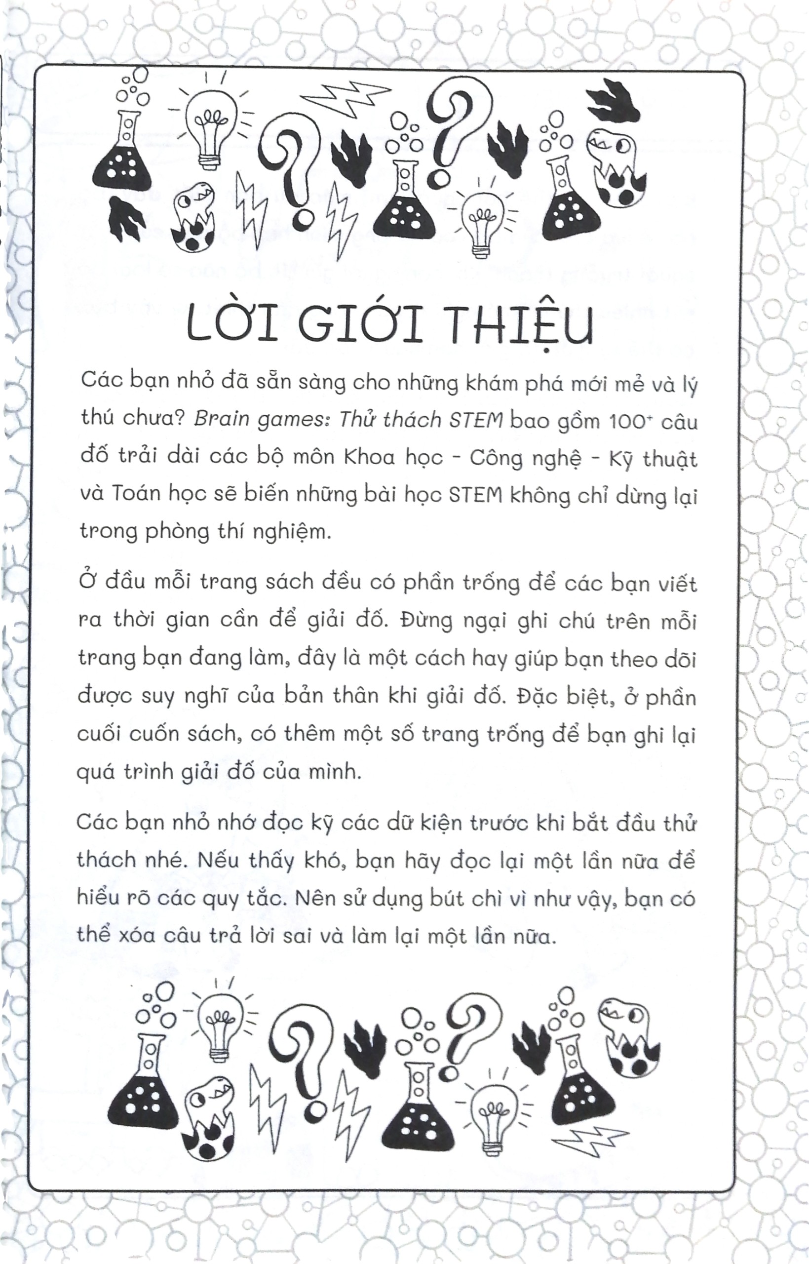 thử thách stem - 100+ câu đố để trẻ sáng tạo hơn