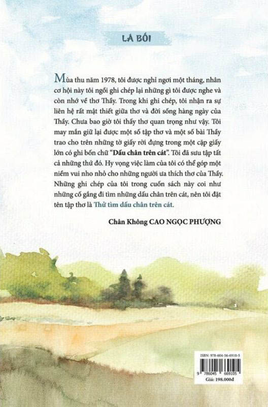 thử tìm dấu chân trên cát