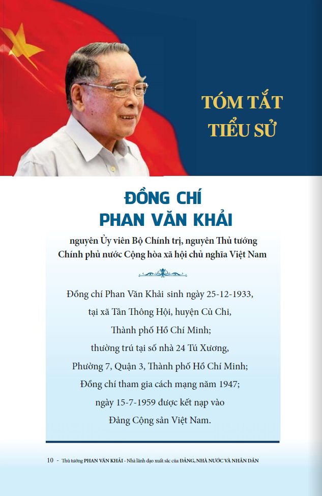 thủ tướng phan văn khải - nhà lãnh đạo xuất sắc của đảng, nhà nước và nhân dân