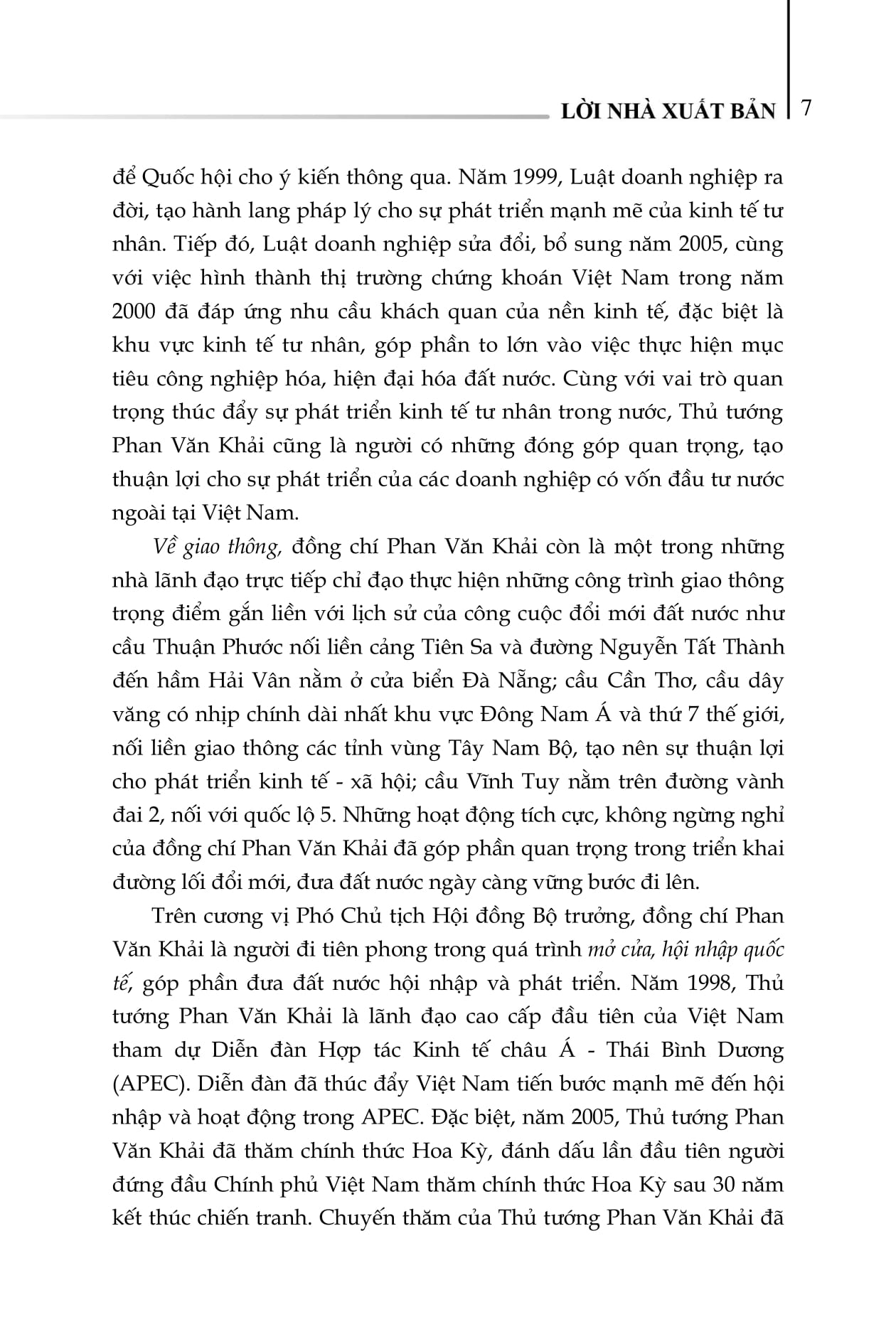 thủ tướng phan văn khải và những quyết sách chiến lược