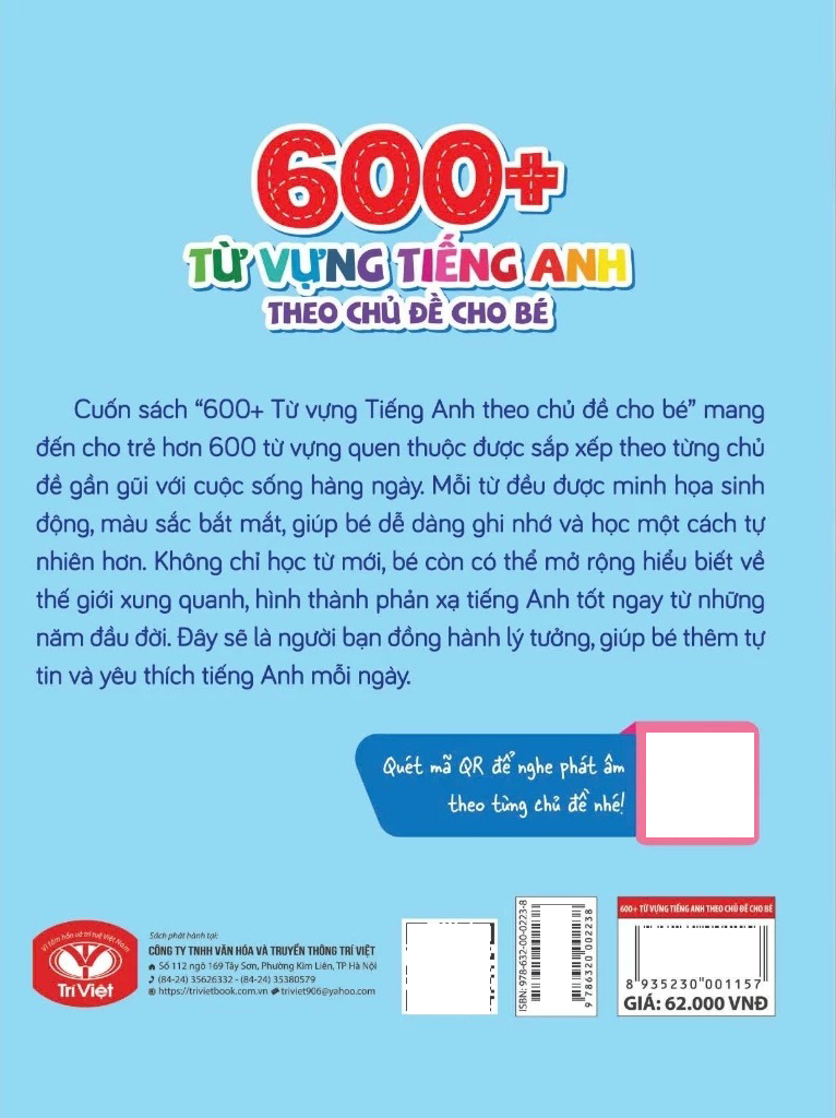 Thu Vien Hinh Anh Cho Be Moi Ngay - 600+ Tu Vung Tieng Anh Theo Chu De Cho Be - Song Ngu Anh-Viet
