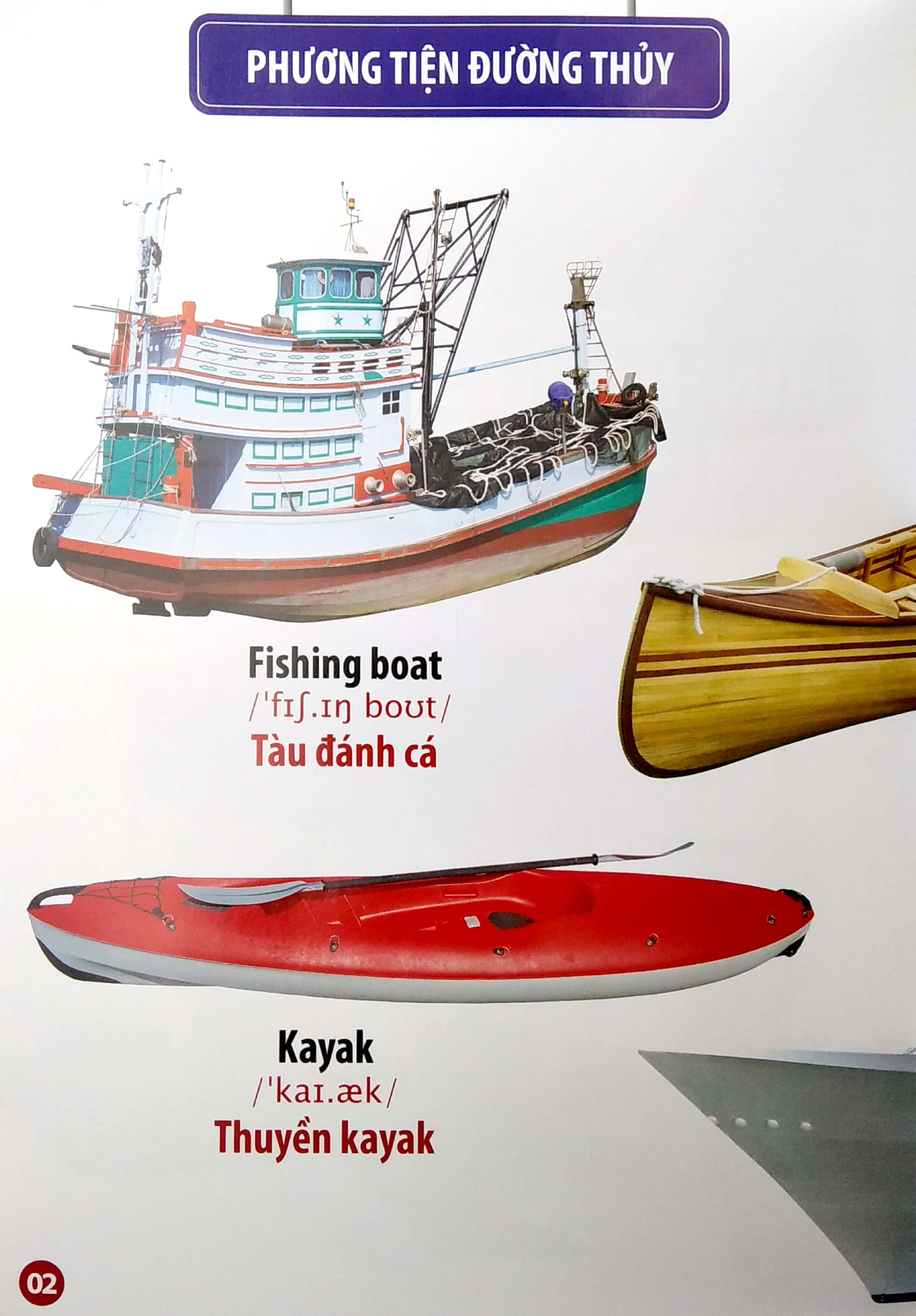 thư viện hình ảnh song ngữ đầu tiên của bé - phương tiện giao thông