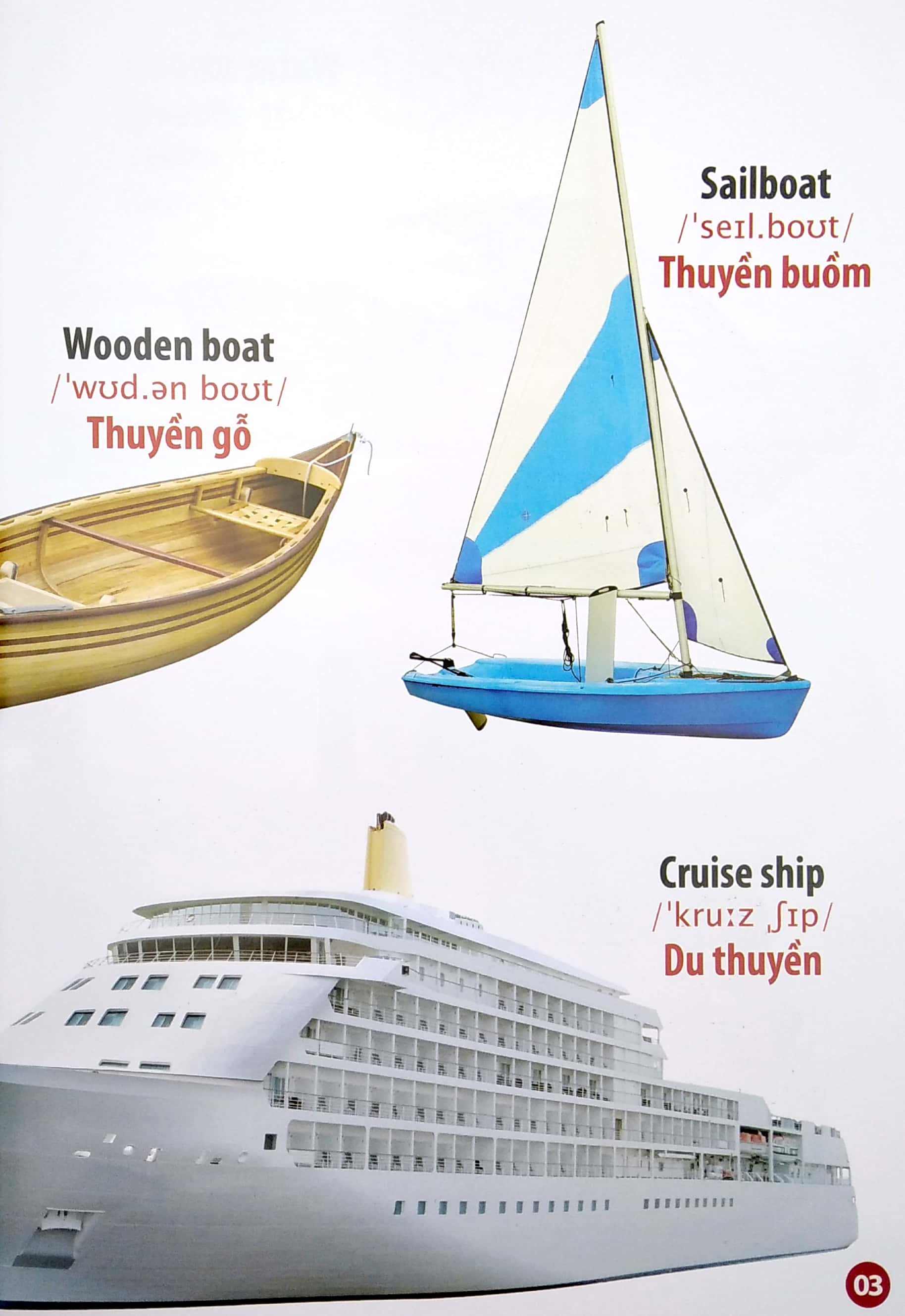 thư viện hình ảnh song ngữ đầu tiên của bé - phương tiện giao thông