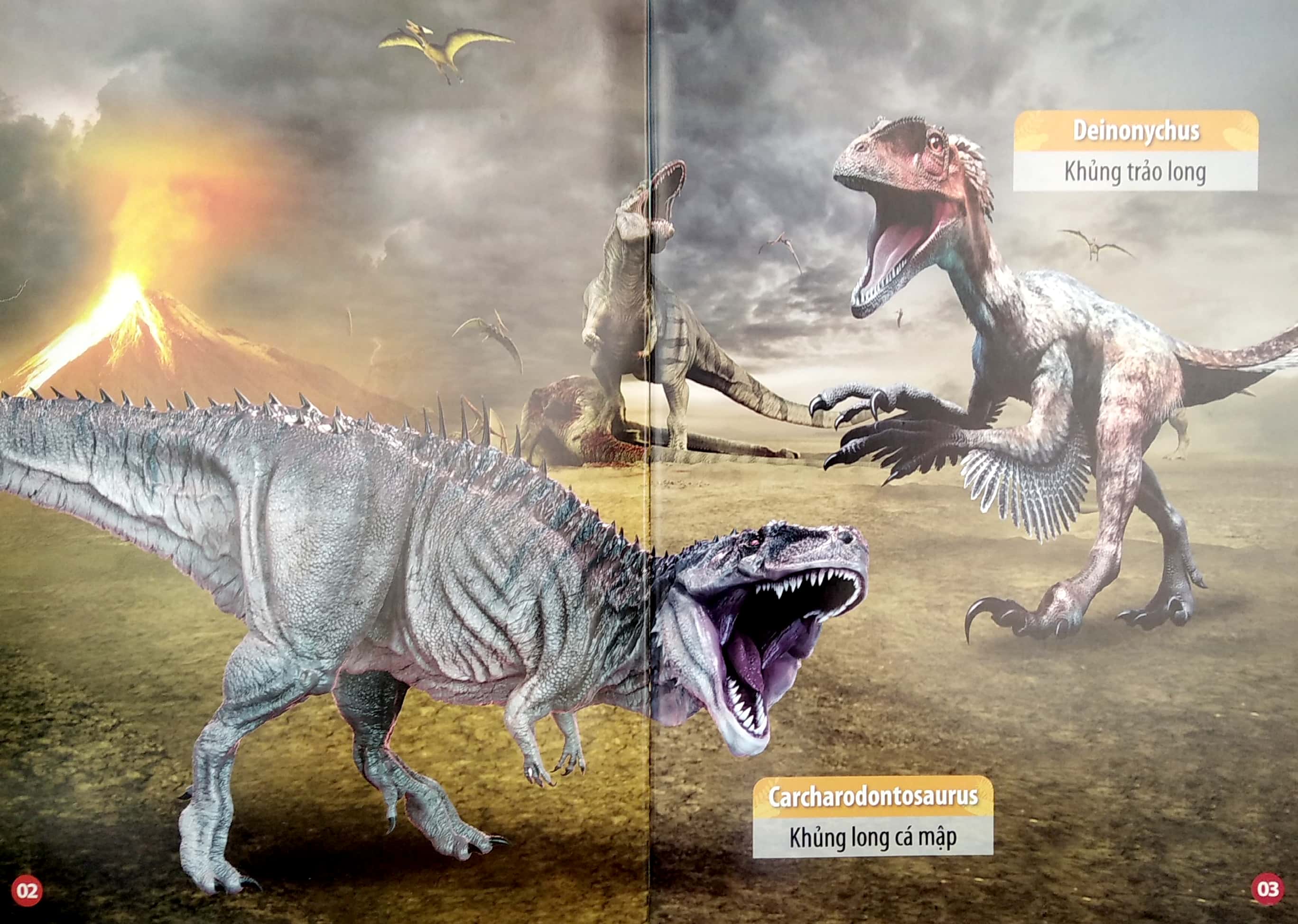 thư viện hình ảnh song ngữ đầu tiên của bé - thế giới khủng long