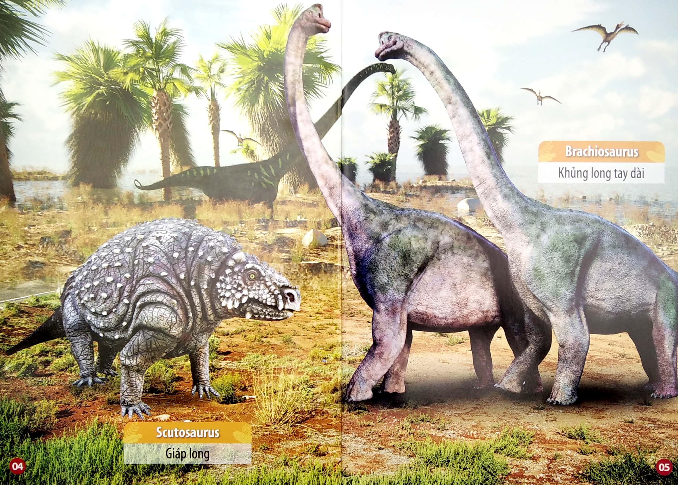 thư viện hình ảnh song ngữ đầu tiên của bé - thế giới khủng long