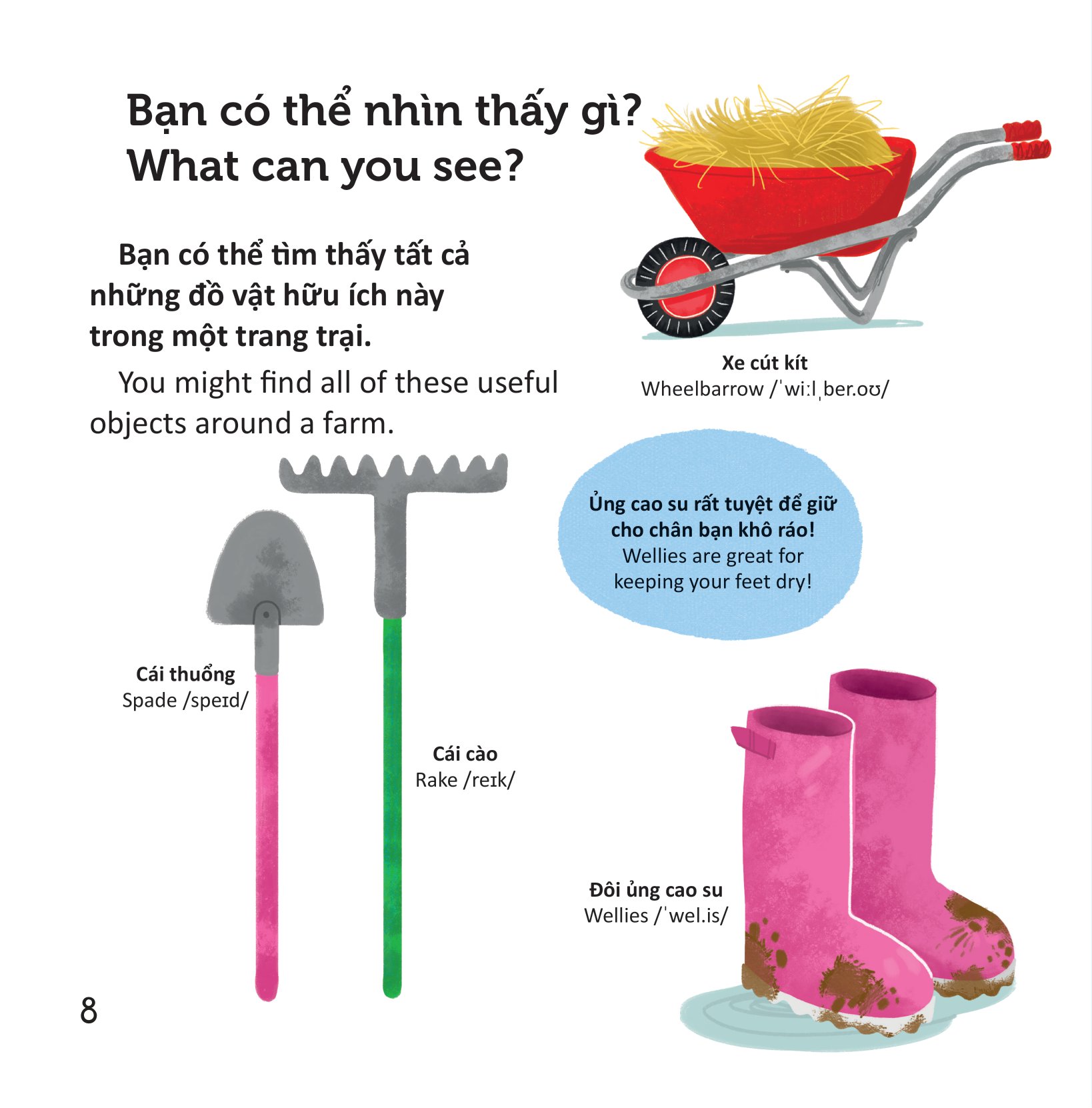 thư viện từ vựng đầu đời cho bé - ở nông trại - on the farm!