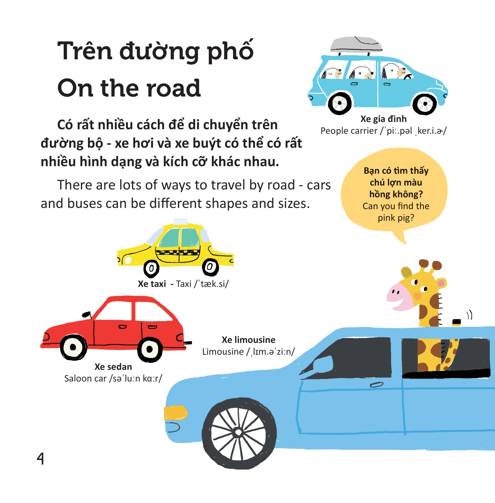 thư viện từ vựng đầu đời cho bé - phương tiện giao thông - on the go!