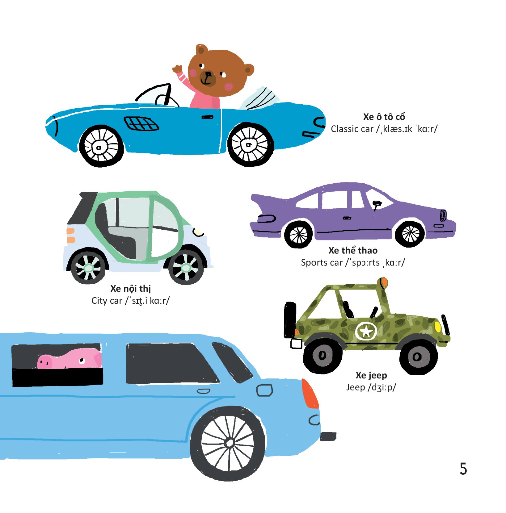 thư viện từ vựng đầu đời cho bé - phương tiện giao thông - on the go!