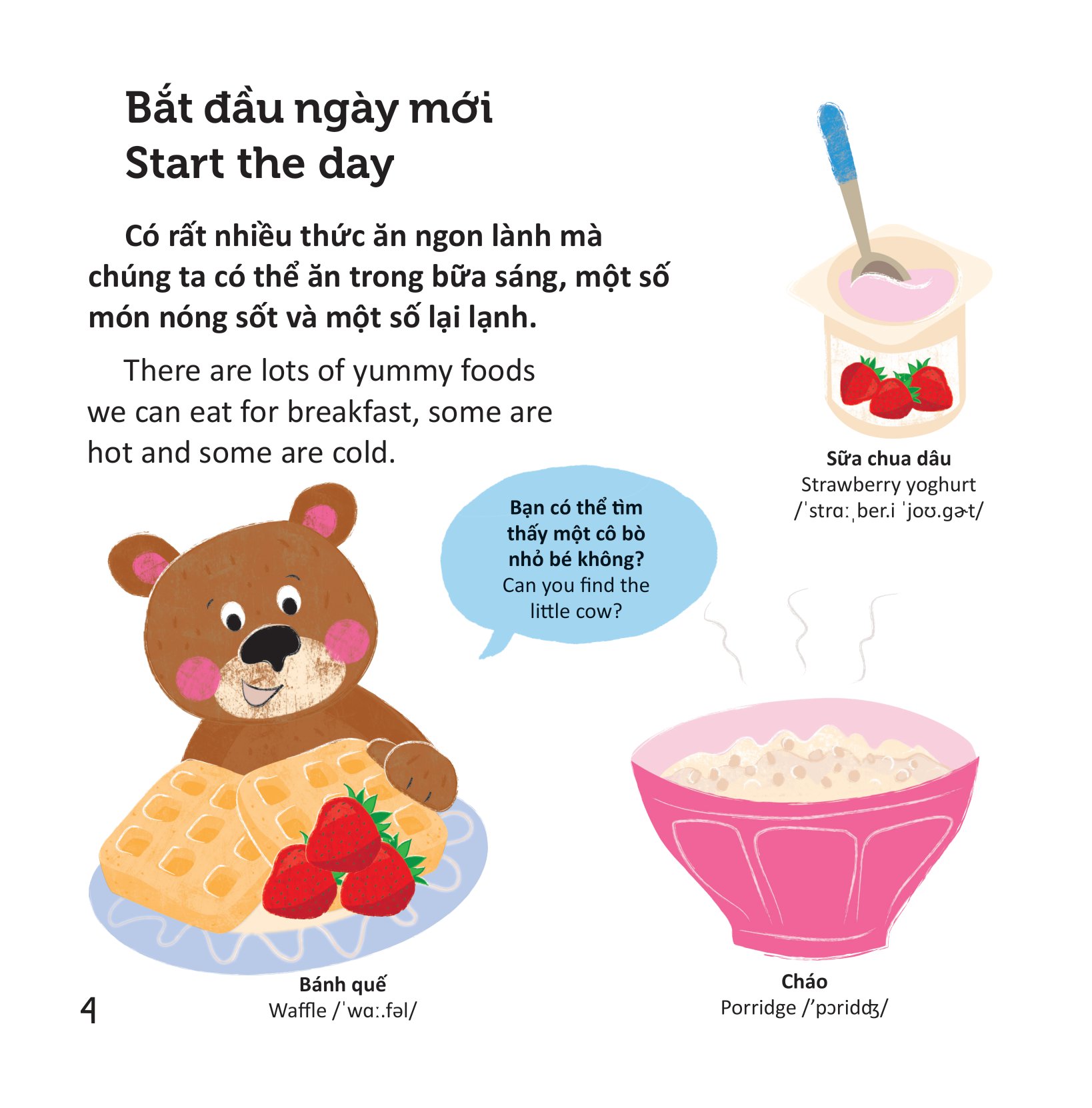 thư viện từ vựng đầu đời cho bé - thức ăn của tớ - my food!