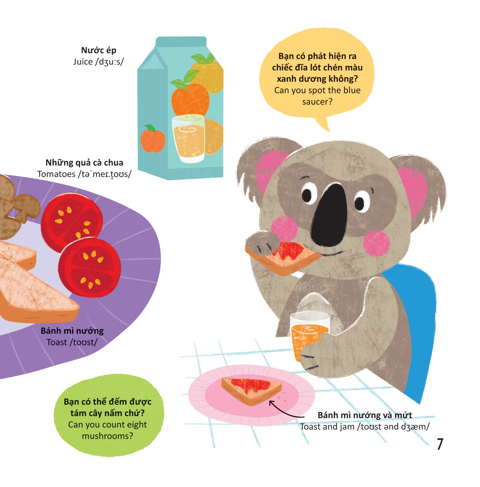 thư viện từ vựng đầu đời cho bé - thức ăn của tớ - my food!