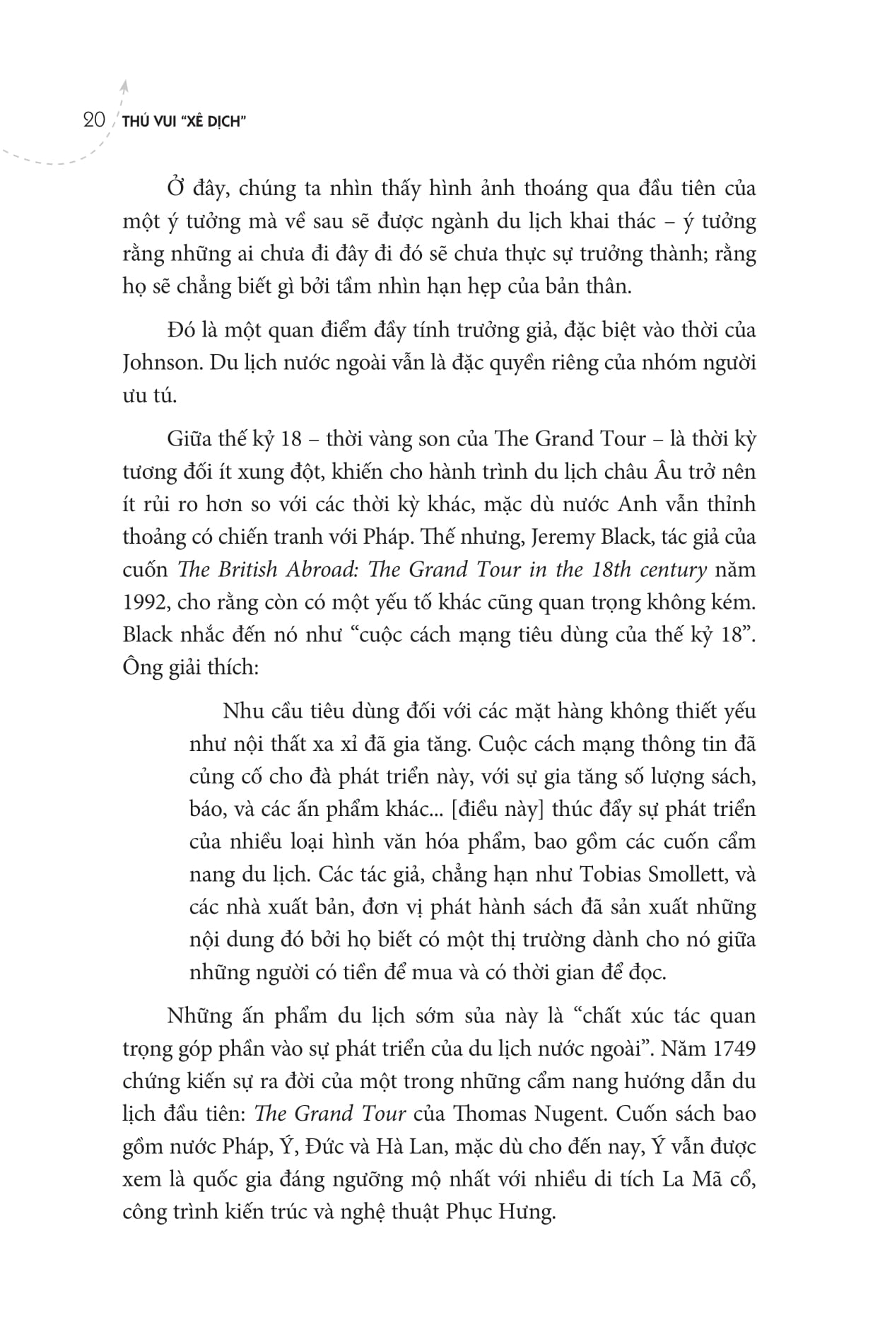 thú vui "xê dịch"