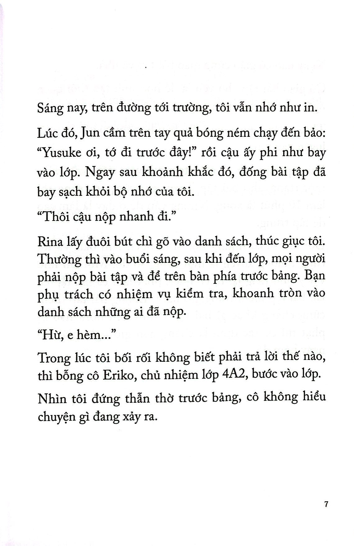 thưa cô, em quên làm bài tập về nhà!