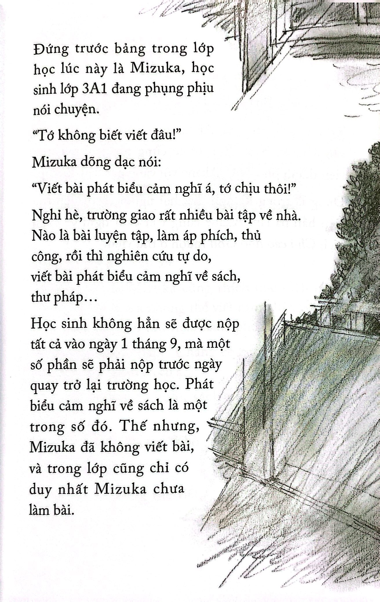 thưa cô, viết bài cảm nghĩ thì... em chịu thôi!