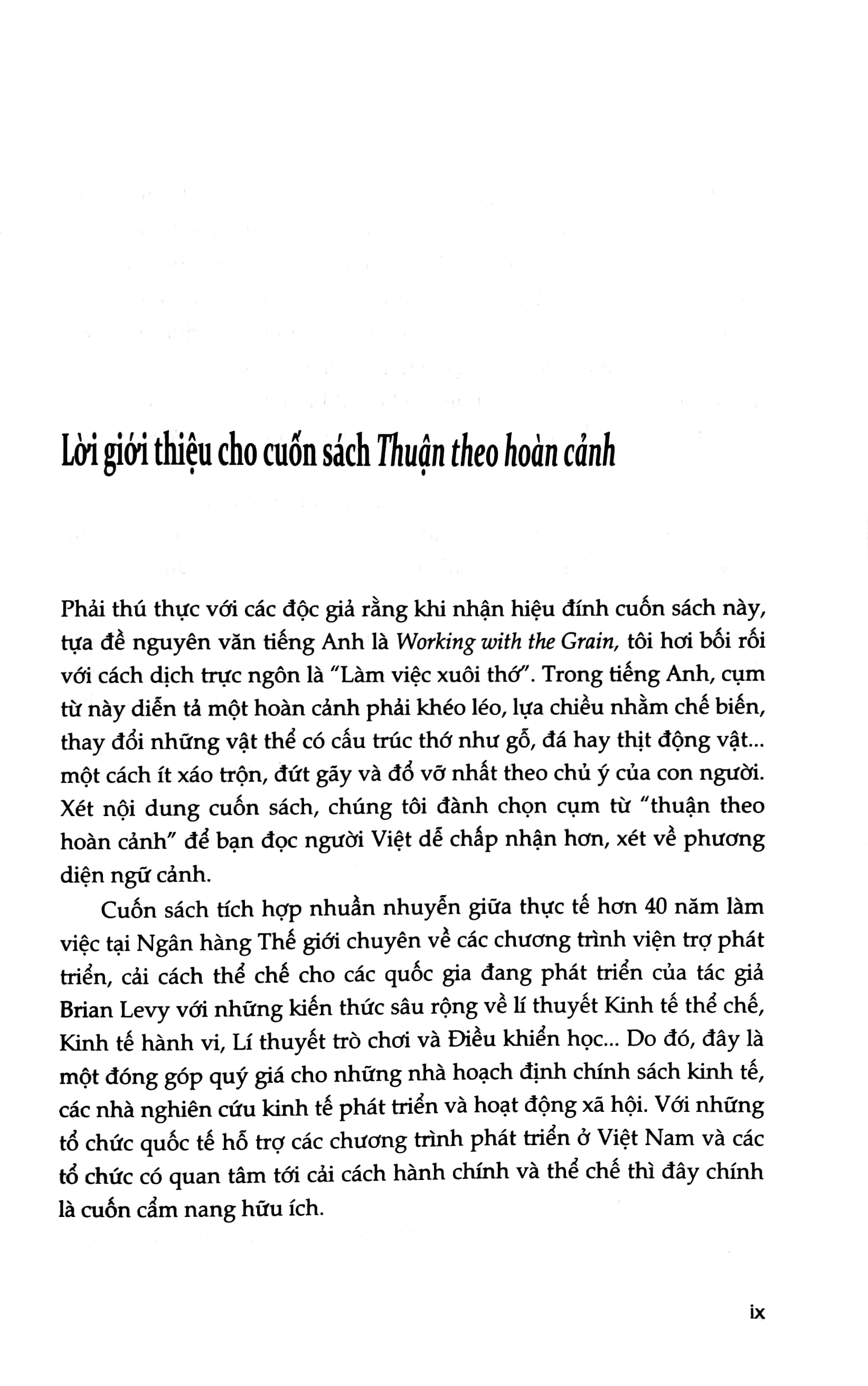 Thuan Theo Hoan Canh - Khong Co Mot Chien Luoc Phat Trien Van Nang