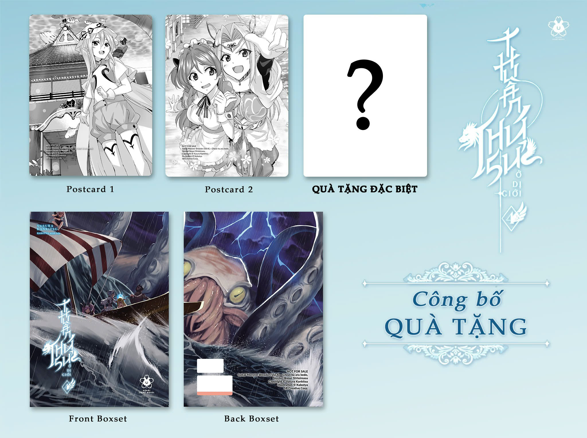 thuần thú sư ở dị giới - tập 4 - bản đặc biệt - tặng kèm 2 postcard bồi cứng in 2 mặt + 1 hộp boxset