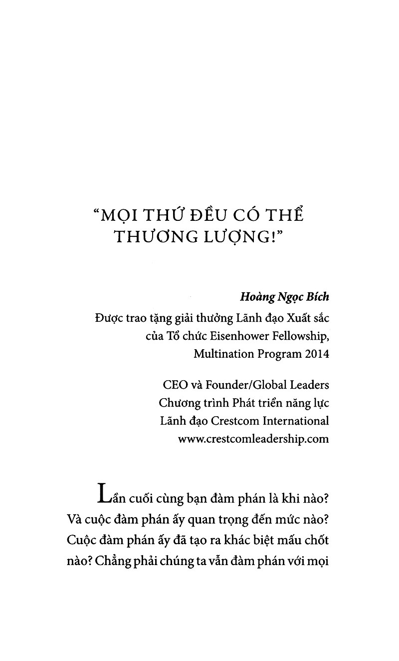 thuật đàm phán - negotiation (tái bản 2024)