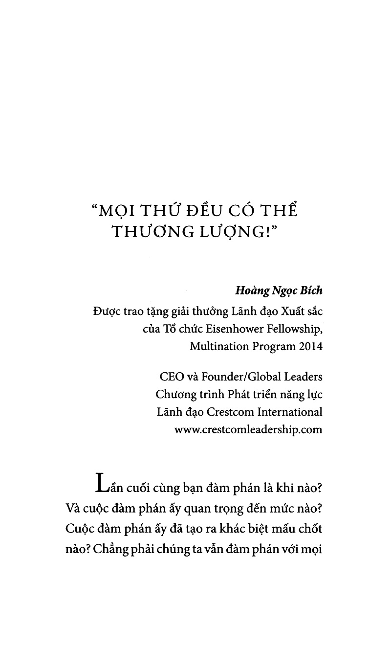 thuật đàm phán (tái bản)