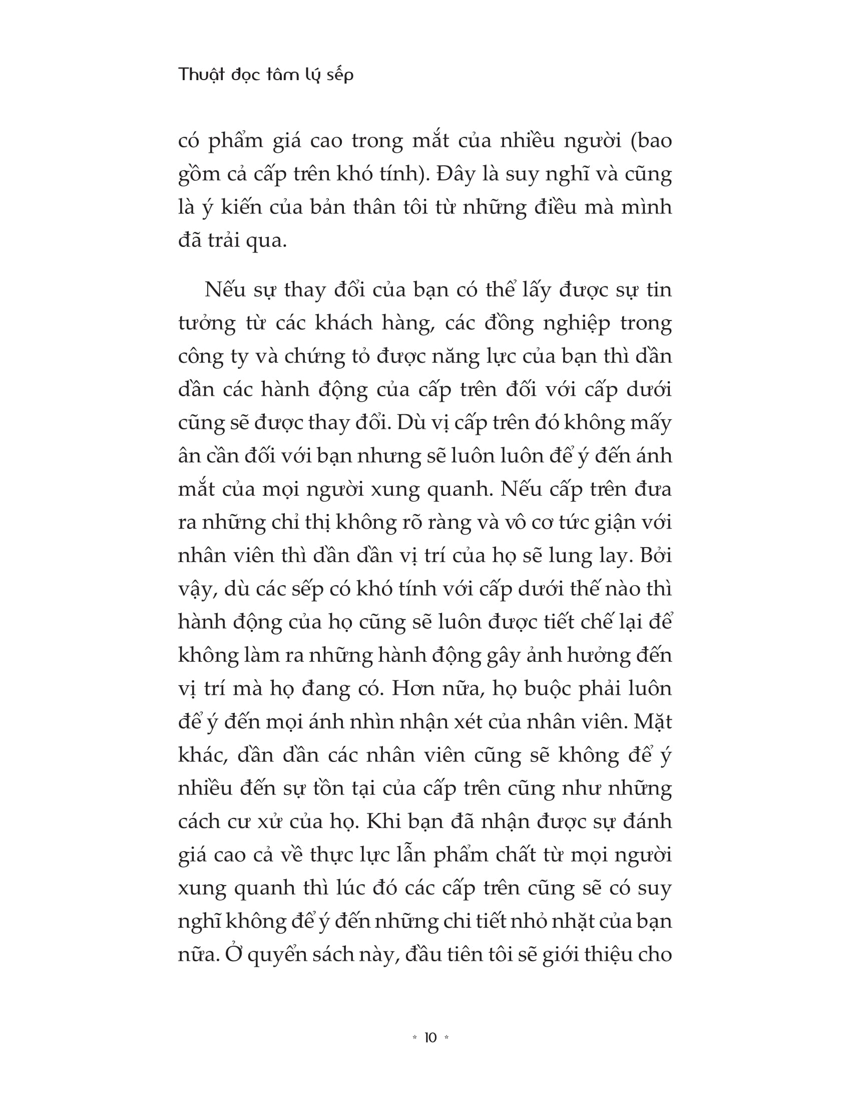 thuật đọc tâm lý sếp