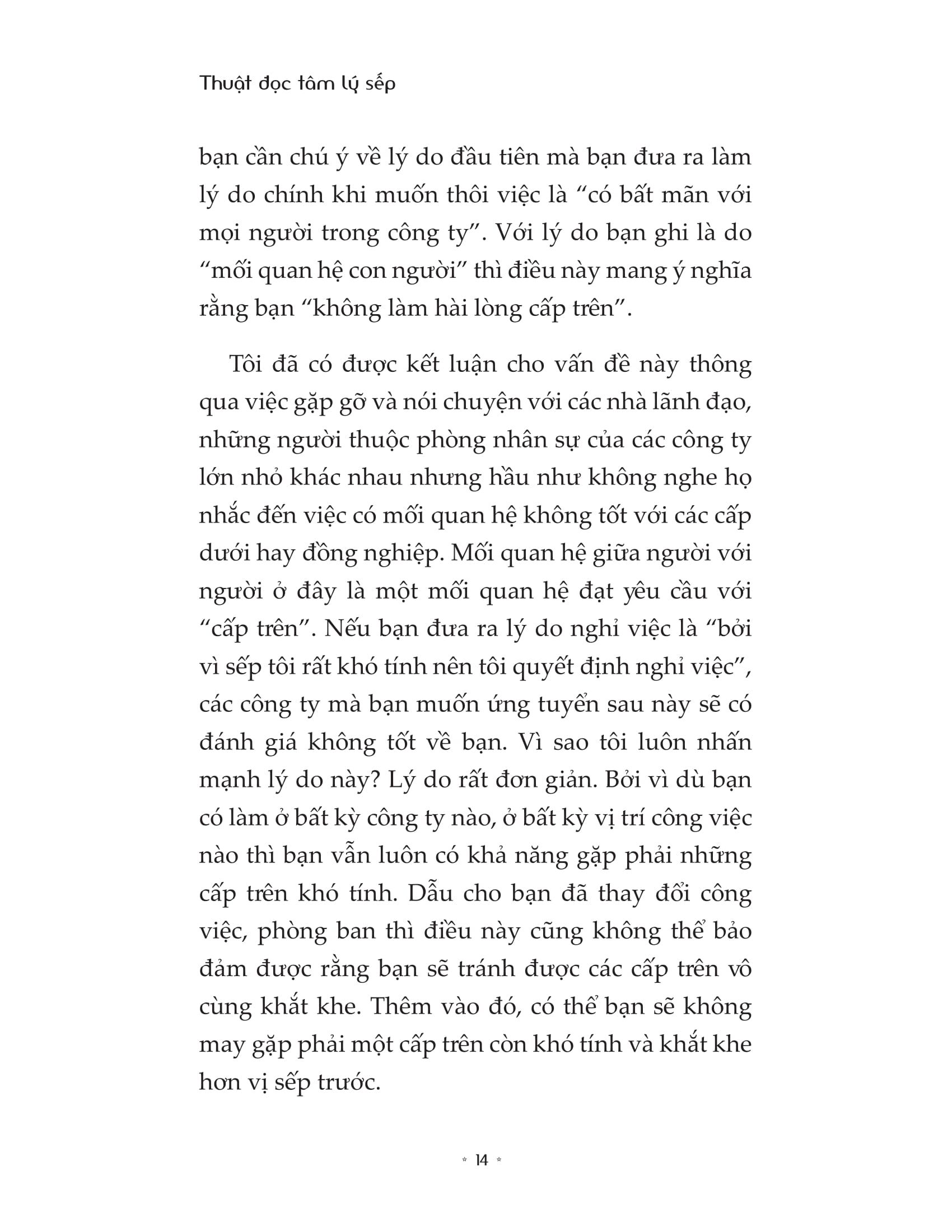 thuật đọc tâm lý sếp