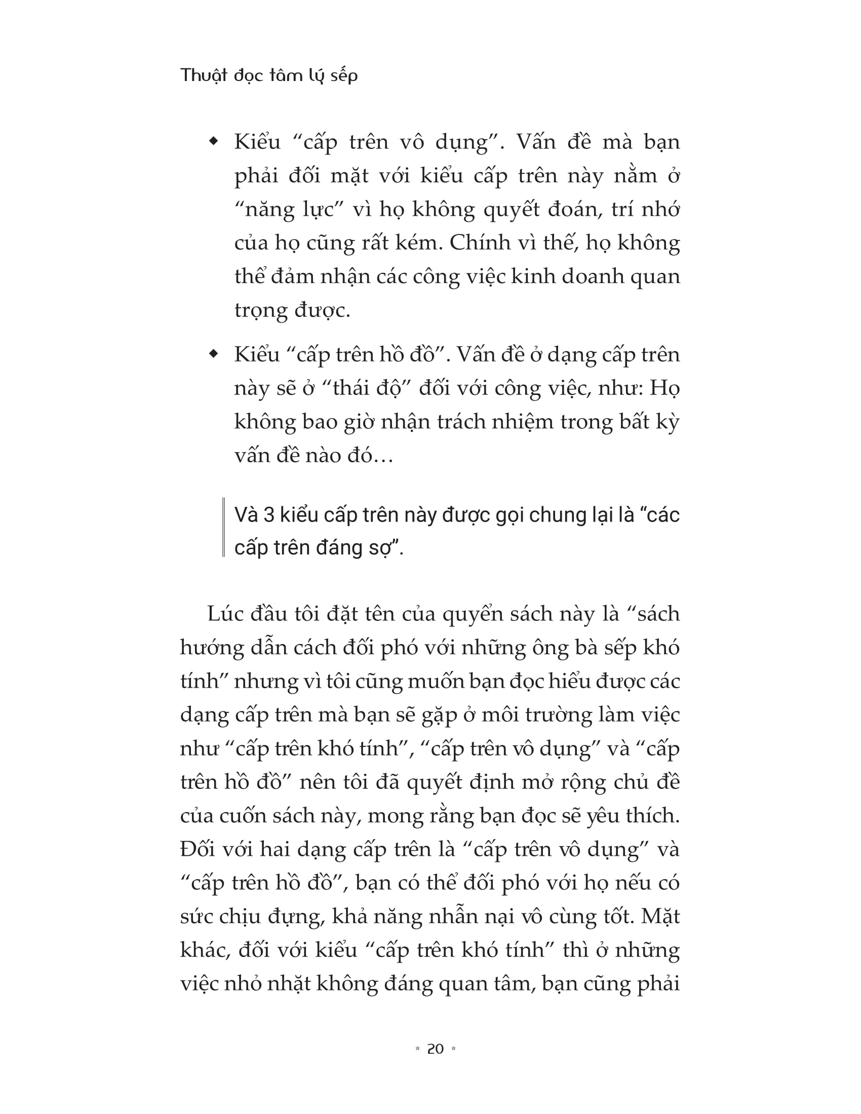 thuật đọc tâm lý sếp