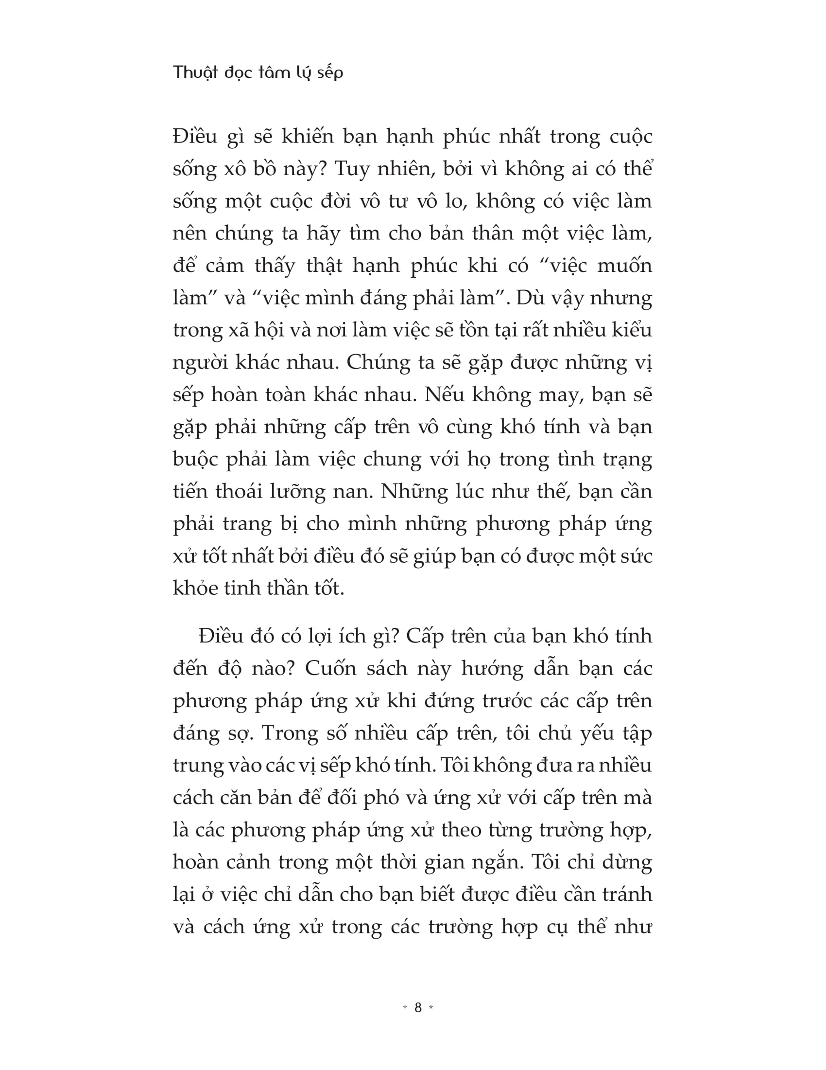 thuật đọc tâm lý sếp