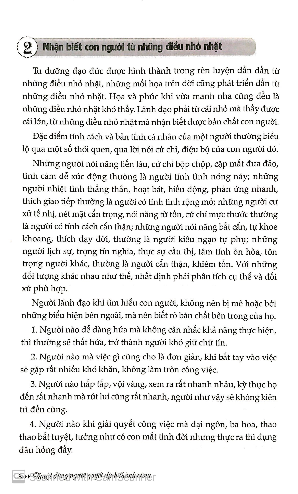 thuật dùng người quyết định thành công