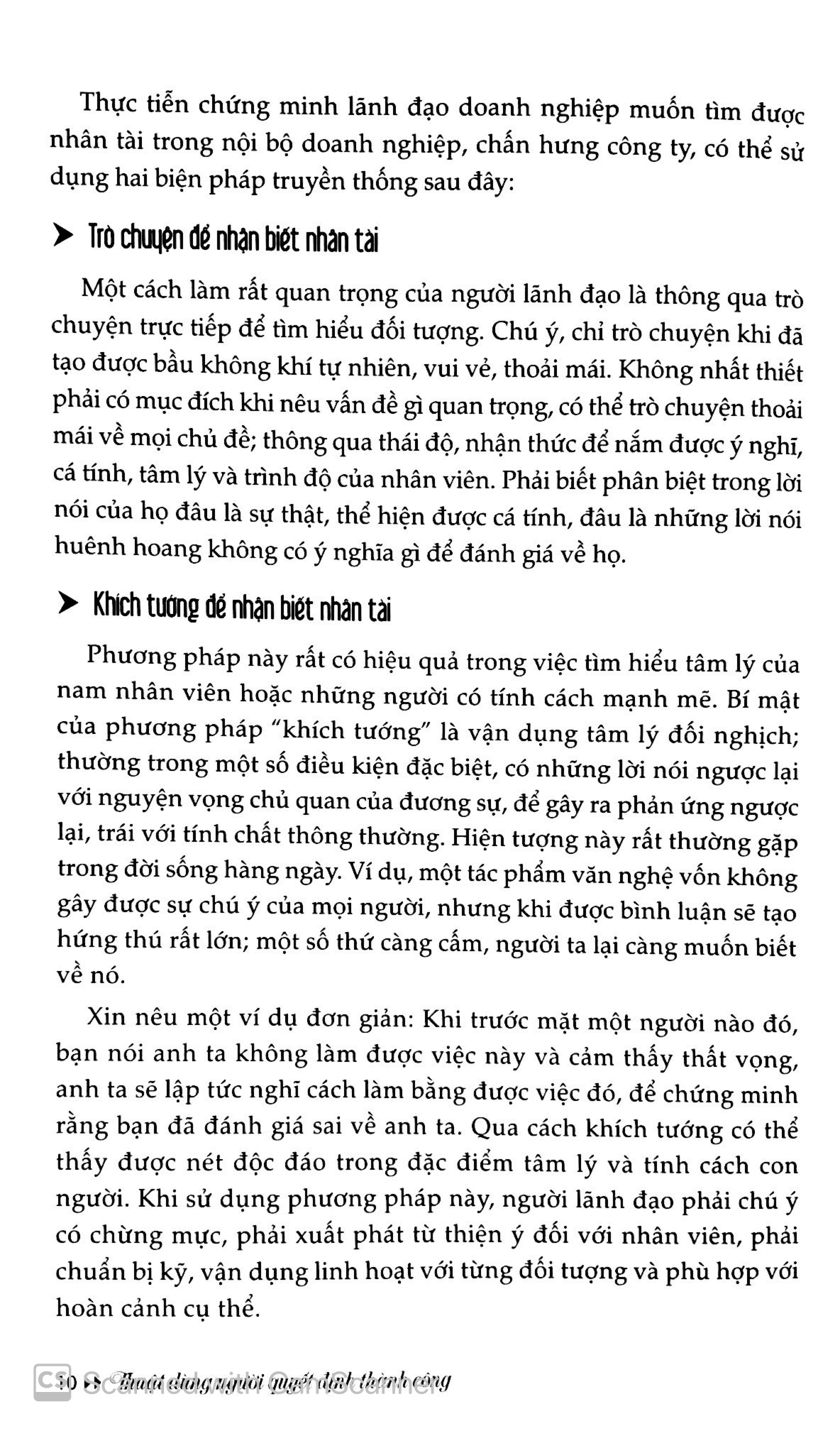 thuật dùng người quyết định thành công