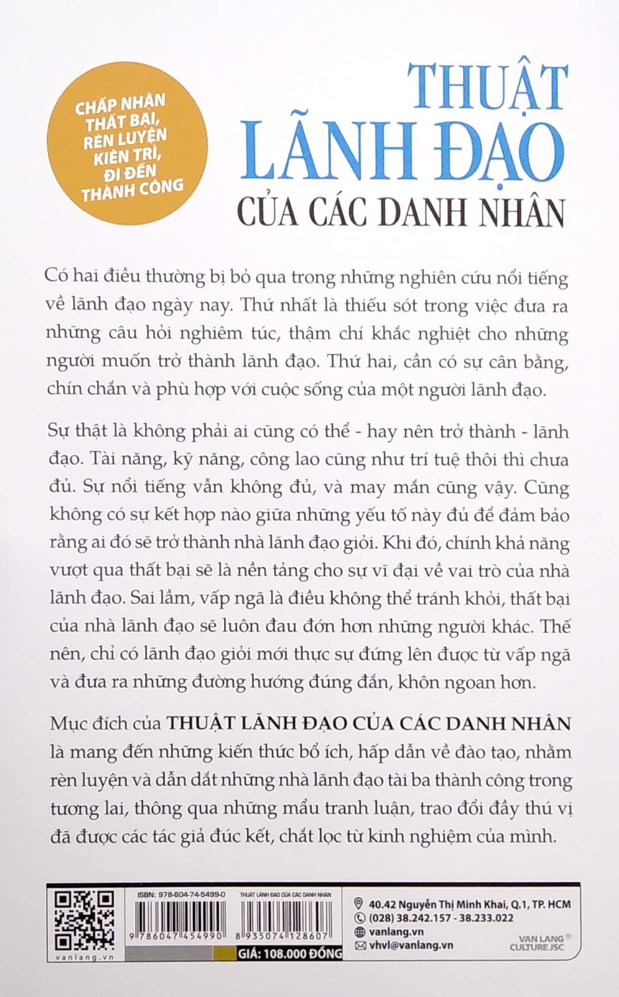 thuật lãnh đạo của các danh nhân