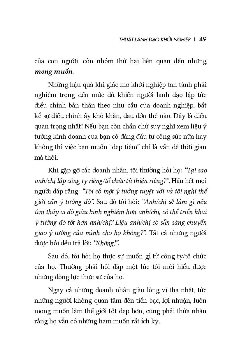 thuật lãnh đạo khởi nghiệp