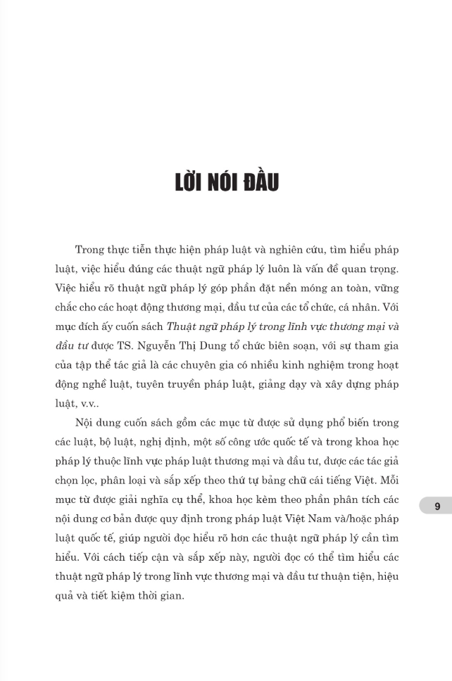 thuật ngữ pháp lý trong lĩnh vực thương mại và đầu tư