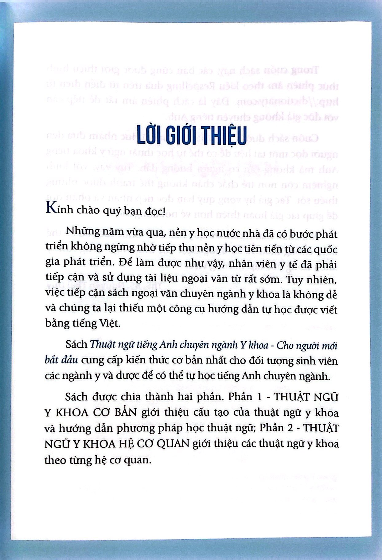 thuật ngữ tiếng anh chuyên ngành y khoa cho người mới bắt đầu