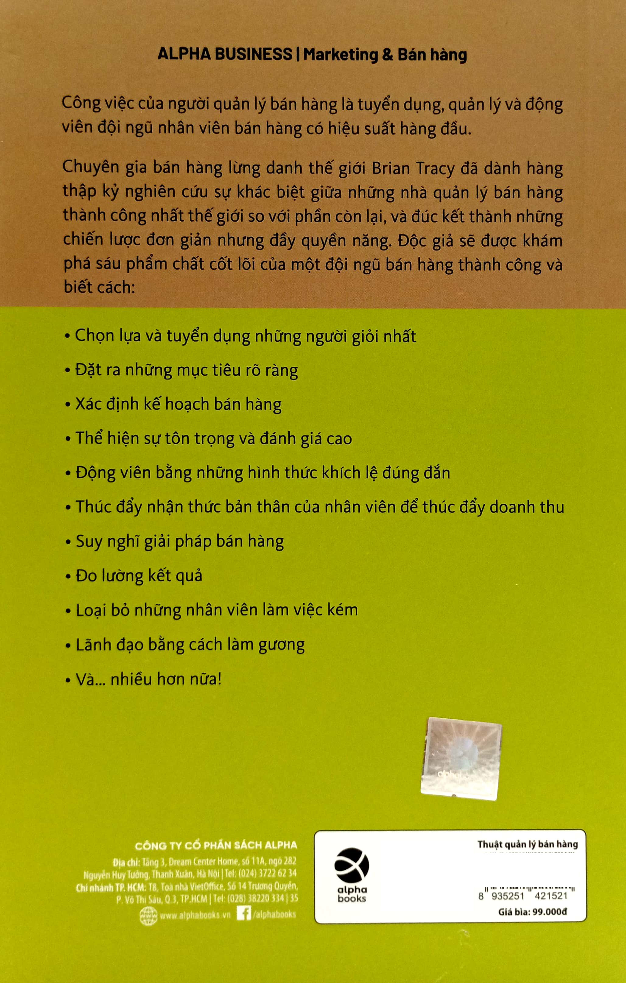 thuật quản lý bán hàng (tái bản 2024)