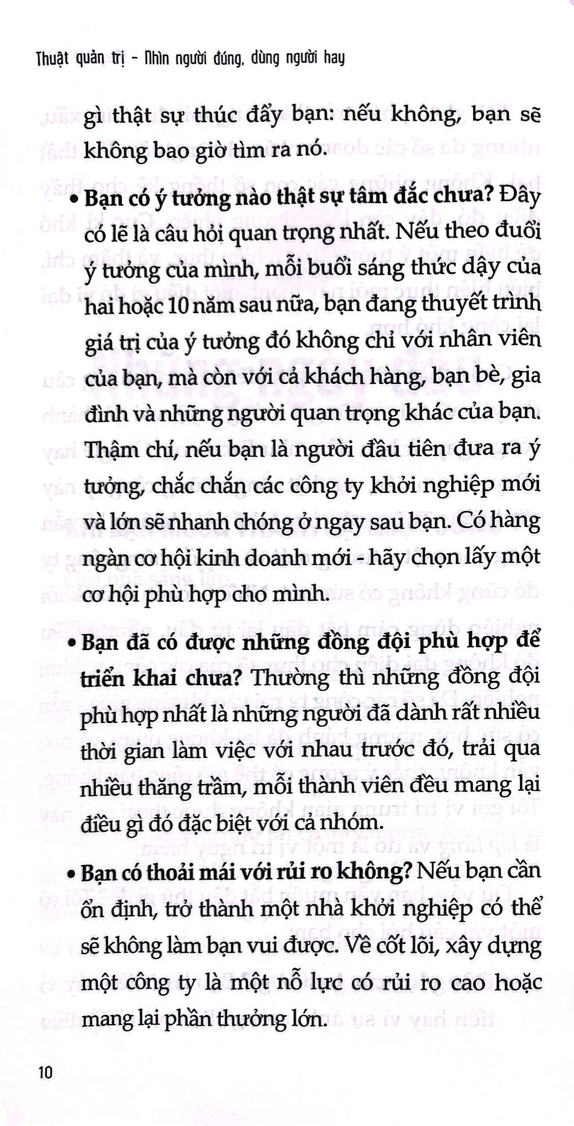 thuật quản trị - nhìn người đúng - dùng người hay