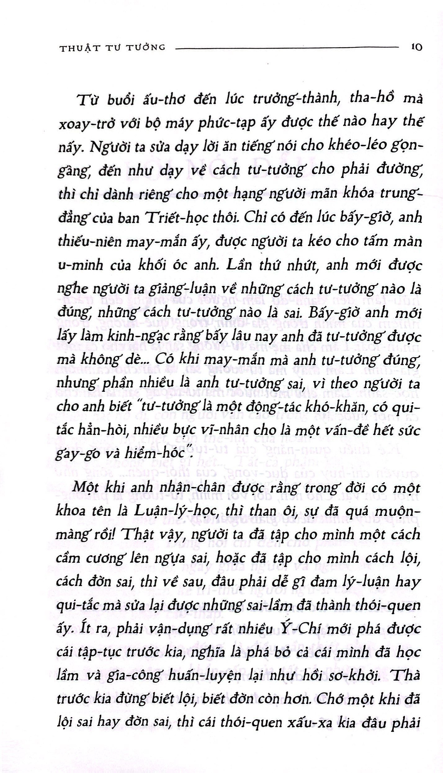 thuật tư tưởng (ấn bản hoài cổ)