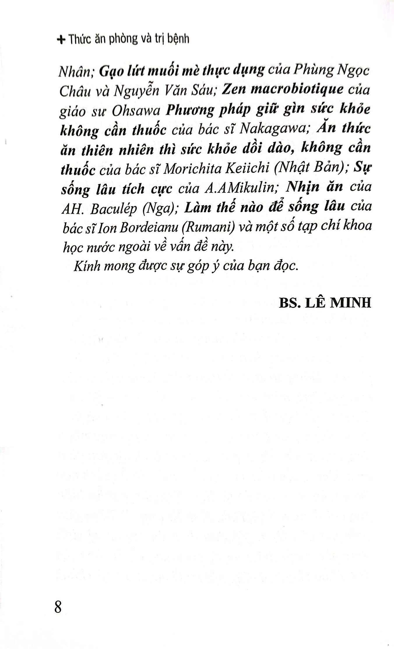 thức ăn phòng và trị bệnh - ăn uống hợp lý để sống khỏe sống lâu