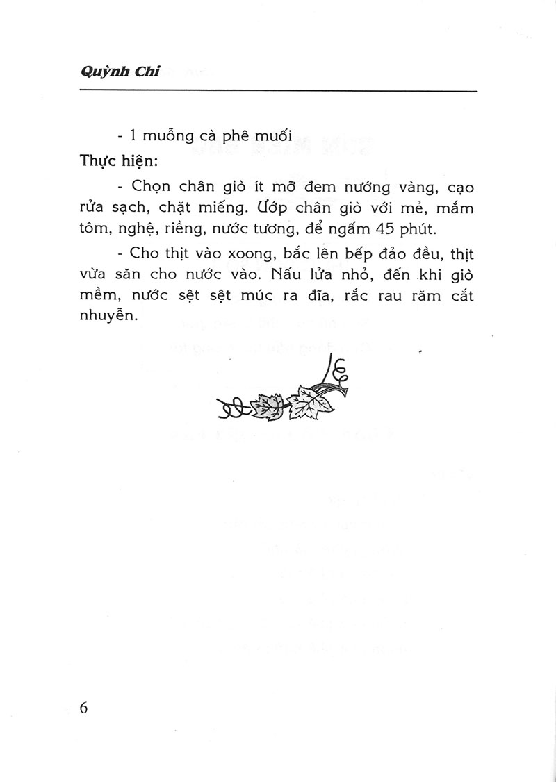 thực đơn ba món