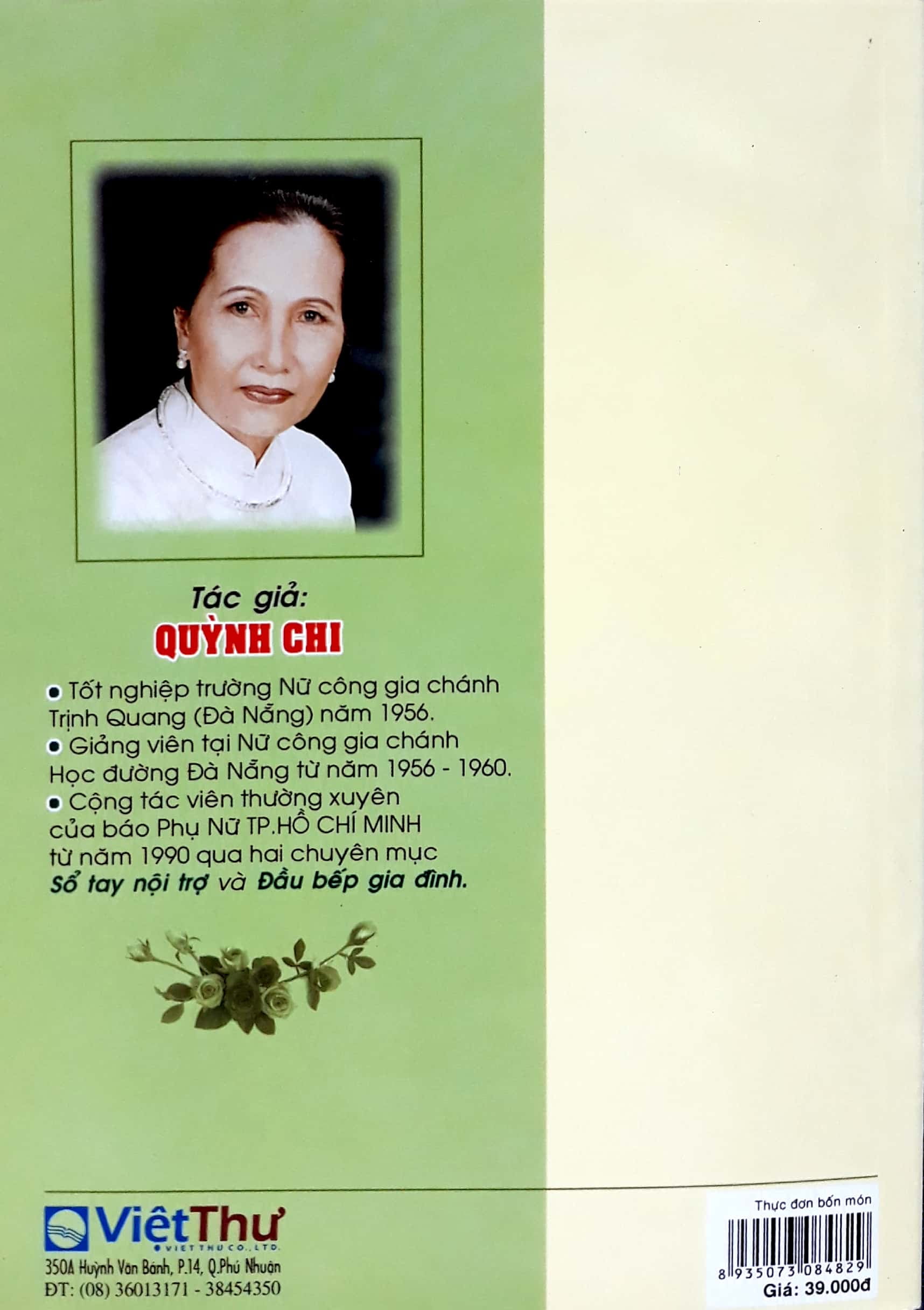 thực đơn bốn món