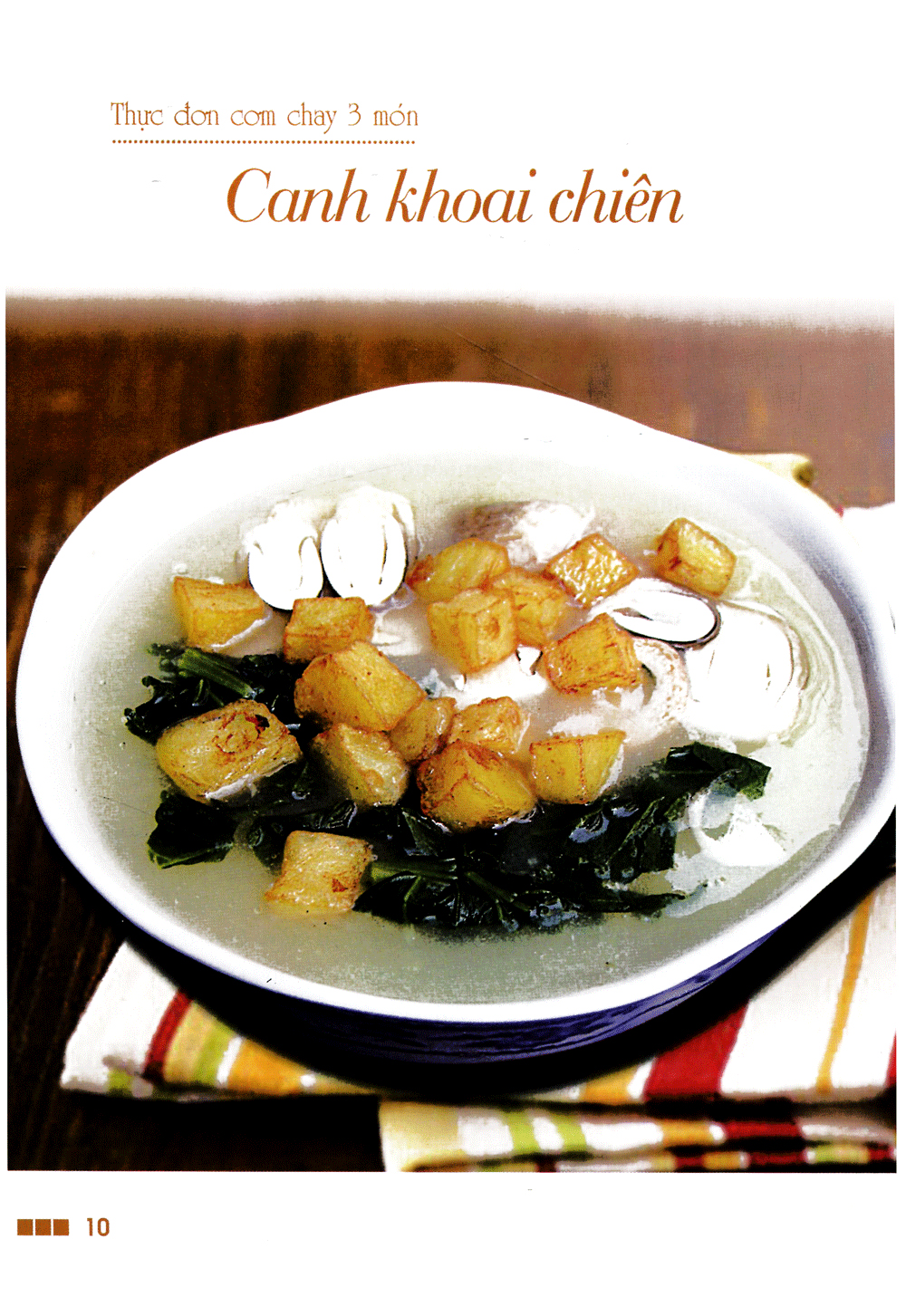 thực đơn cơm chay 3 món