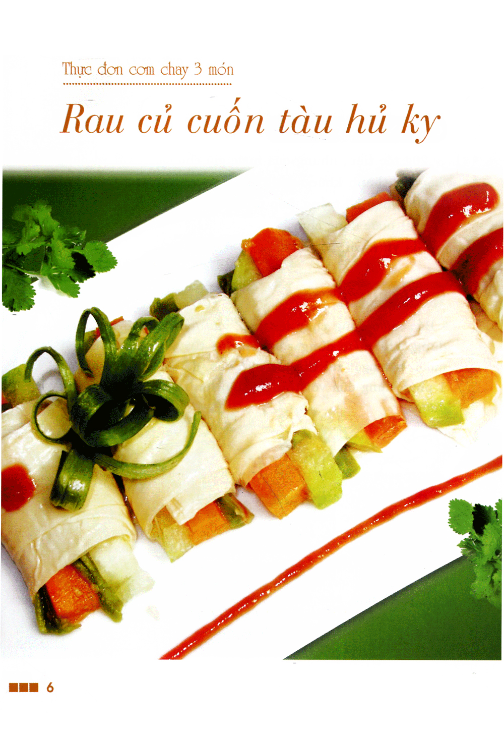 thực đơn cơm chay 3 món